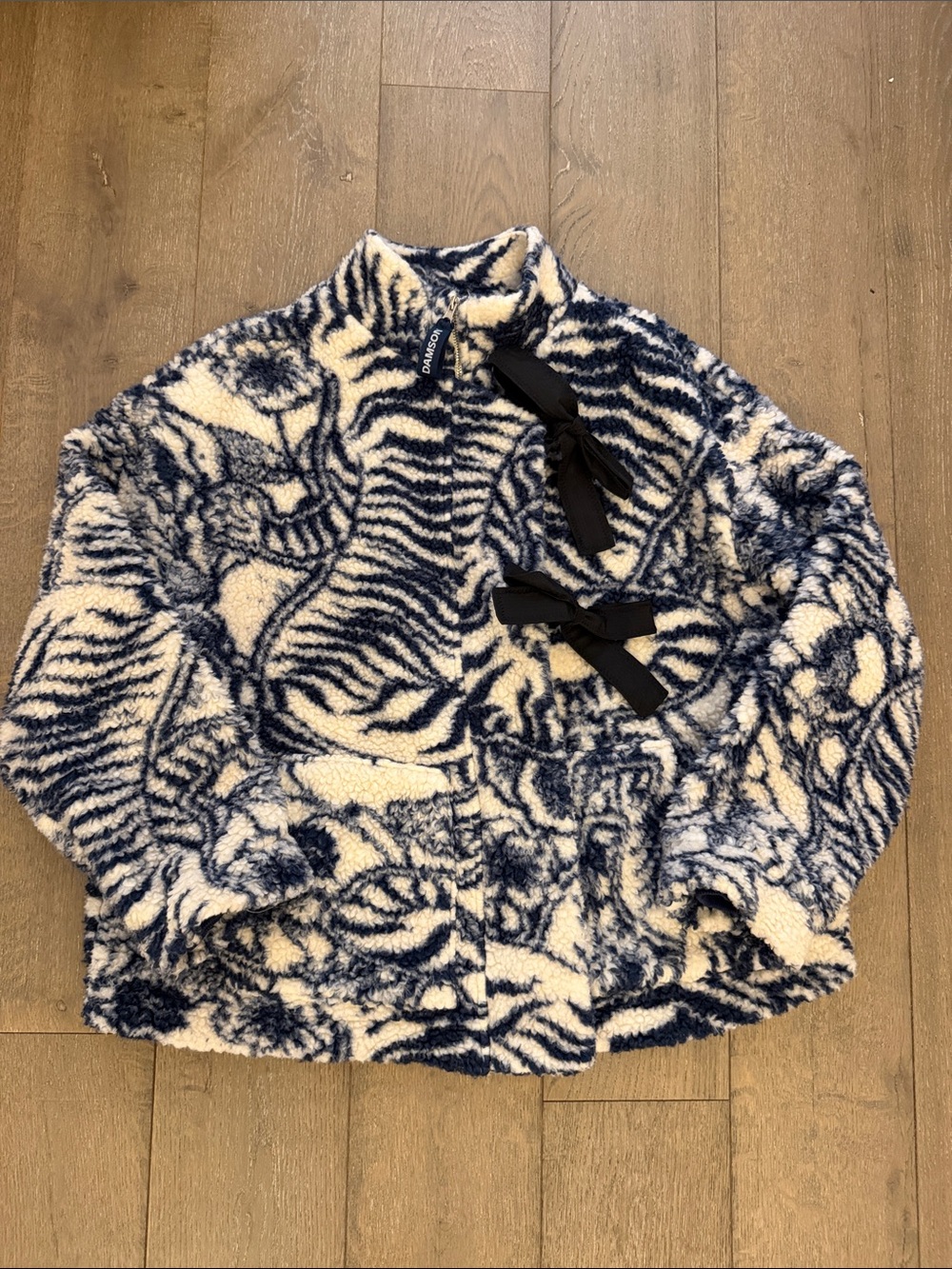 Damson Madder Ingrid Borg Bow Fleece Jacket